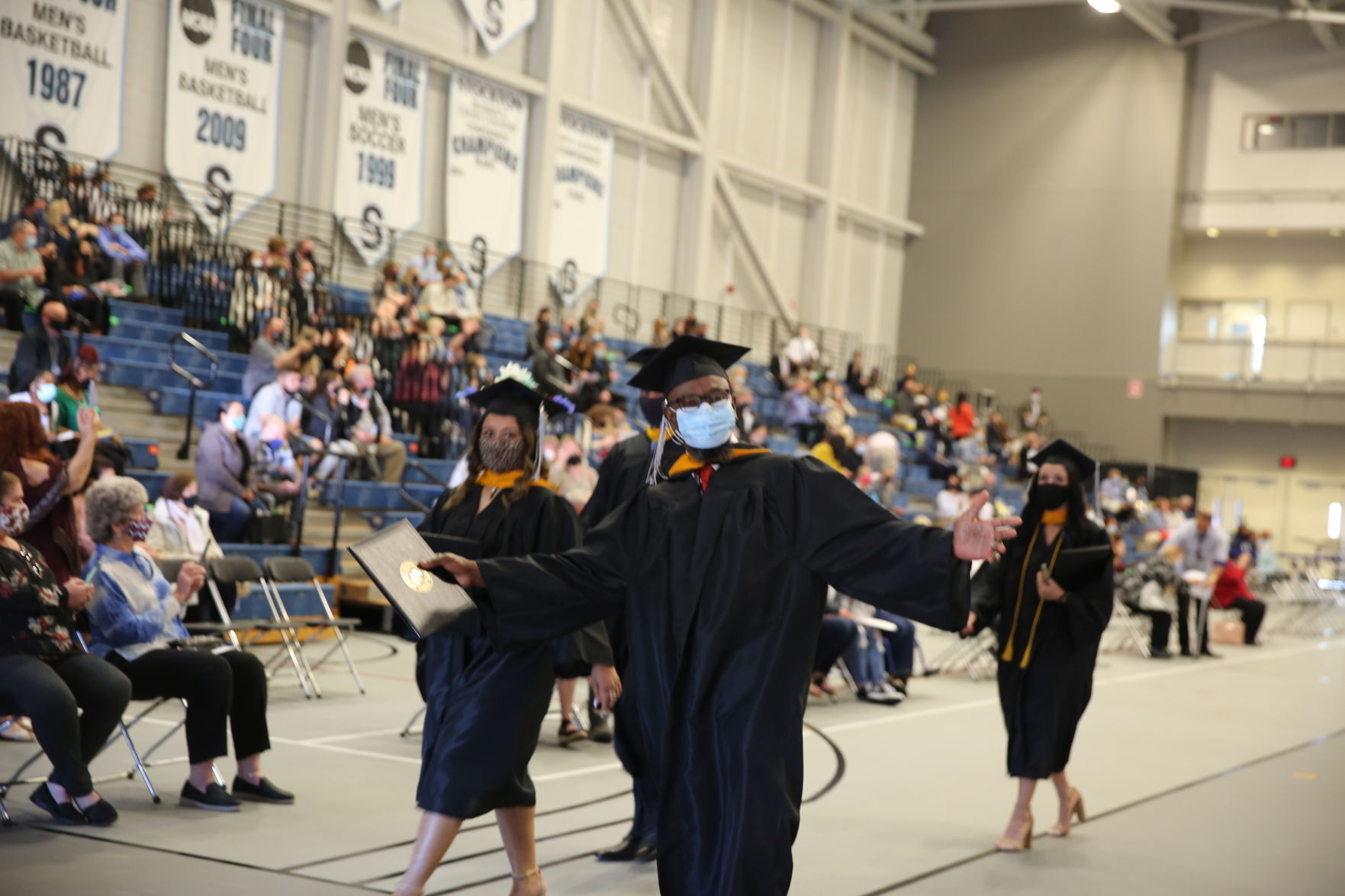 Stockton University commencement Tuesday, May 11, 2021 at the Galloway Township campus